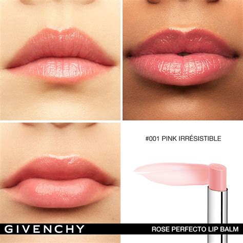 givenchy beauty rose perfecto lip balm|Givenchy color changing lip gloss.